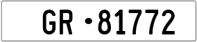 Trailer License Plate